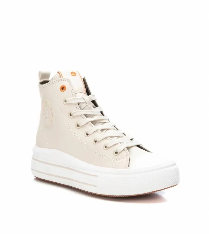 Women's Sneakers Boots In Beige