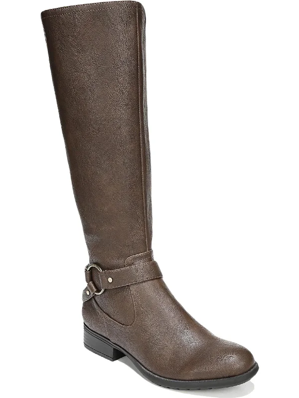 X-Felicity Womens Faux Leather Tall Knee-High Boots