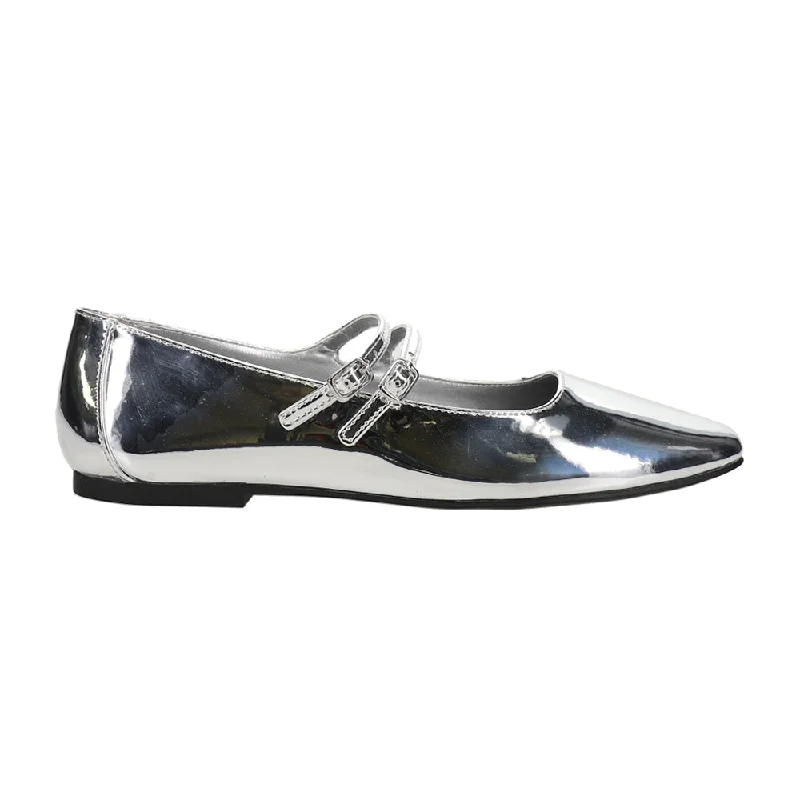 Alisah Metallic Mary Jane Flats