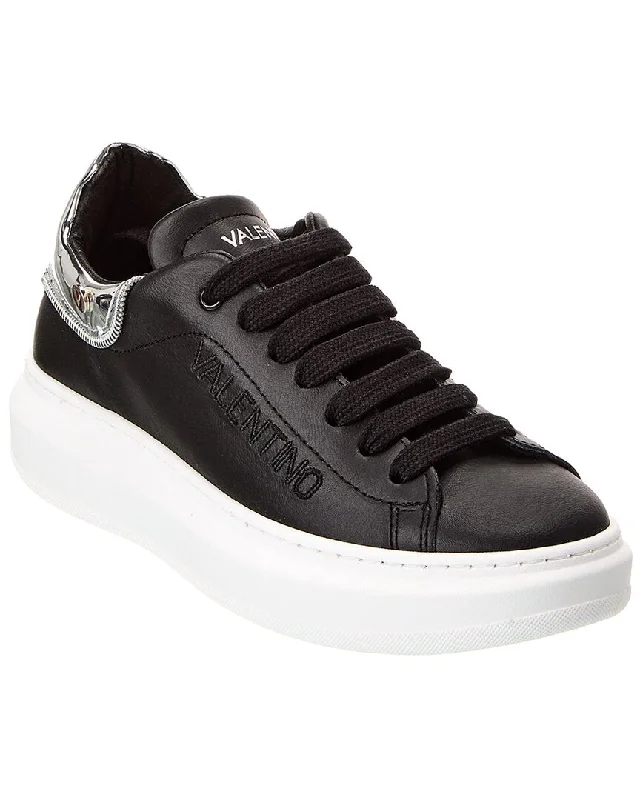 Valentino By Mario Valentino Fresia Zip Leather Sneaker