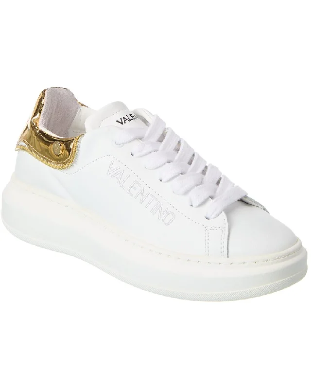 Valentino By Mario Valentino Fresia Zip Leather Sneaker