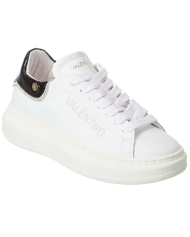 Valentino By Mario Valentino Fresia Zip Leather Sneaker