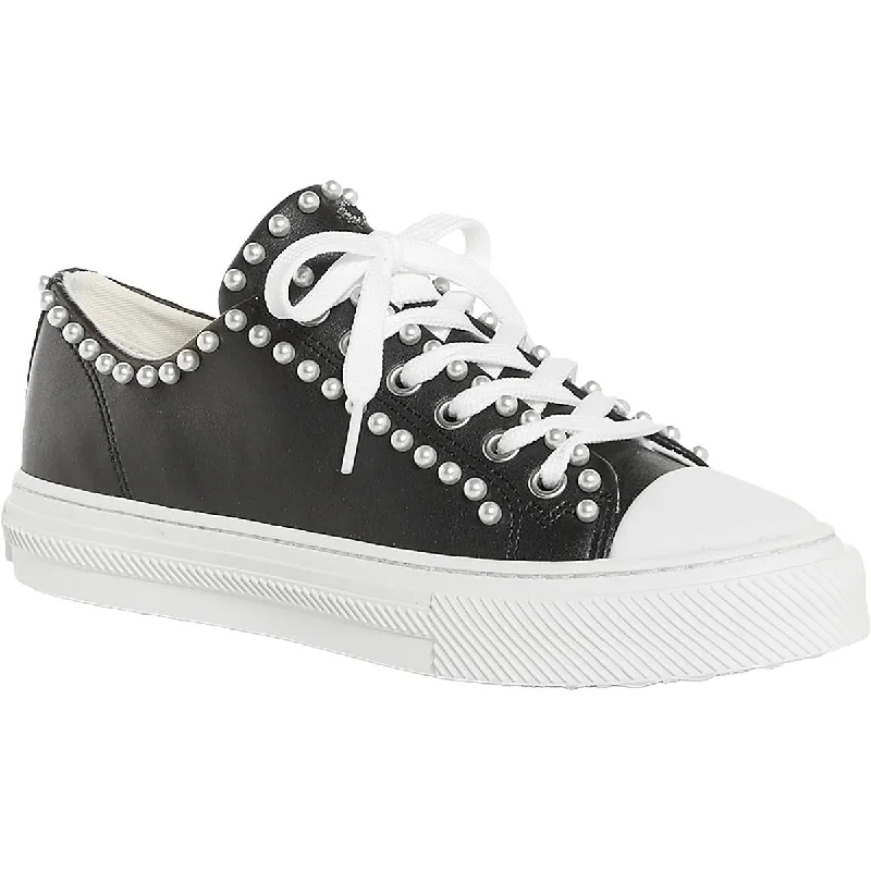 Womens Leather Lace-Up Casual And Fashion Sneakers