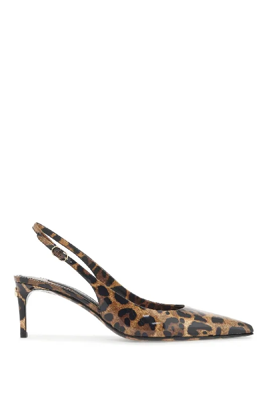 Dolce & Gabbana Leopard Print Slingback