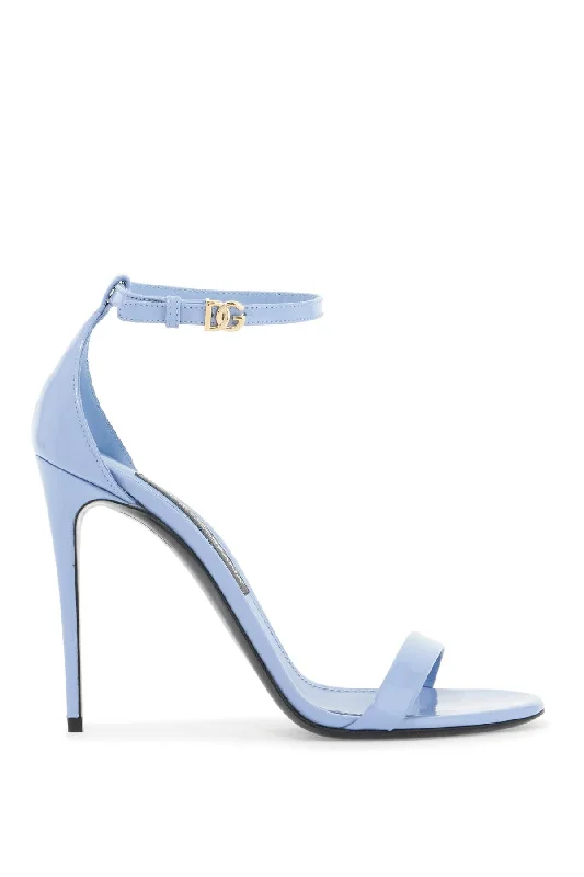 Dolce & Gabbana Glossy Leather Sandals