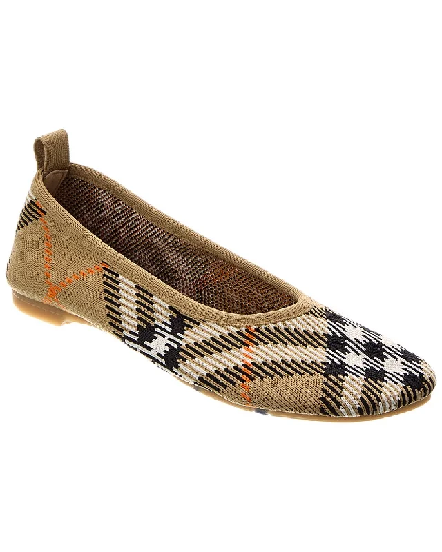 Burberry Check Knit Flat