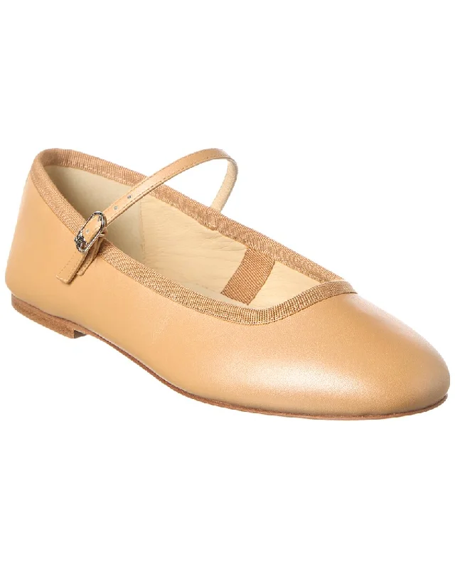 CELINE Mary Jane Leather Ballerina Flat