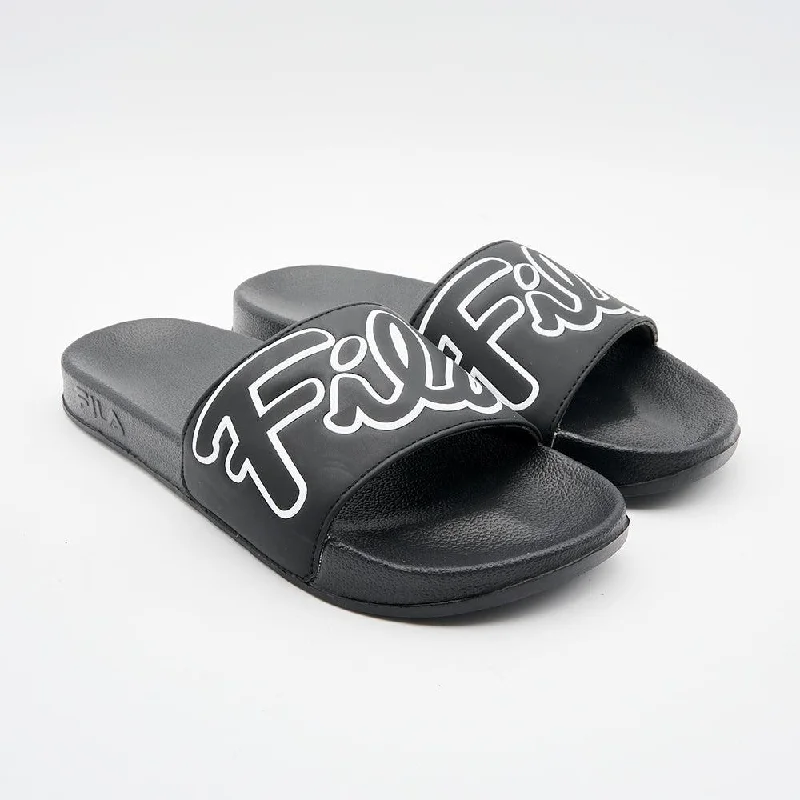 FILA Milano Slide - Black/White