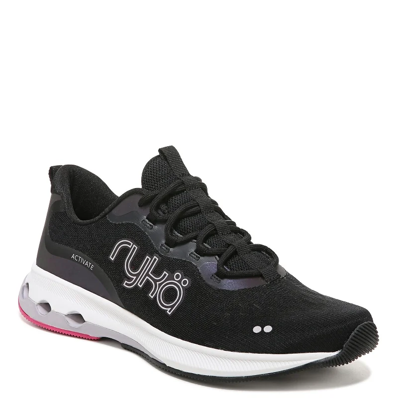 Ryka Women's, Activate Walking Shoe Black Fabric