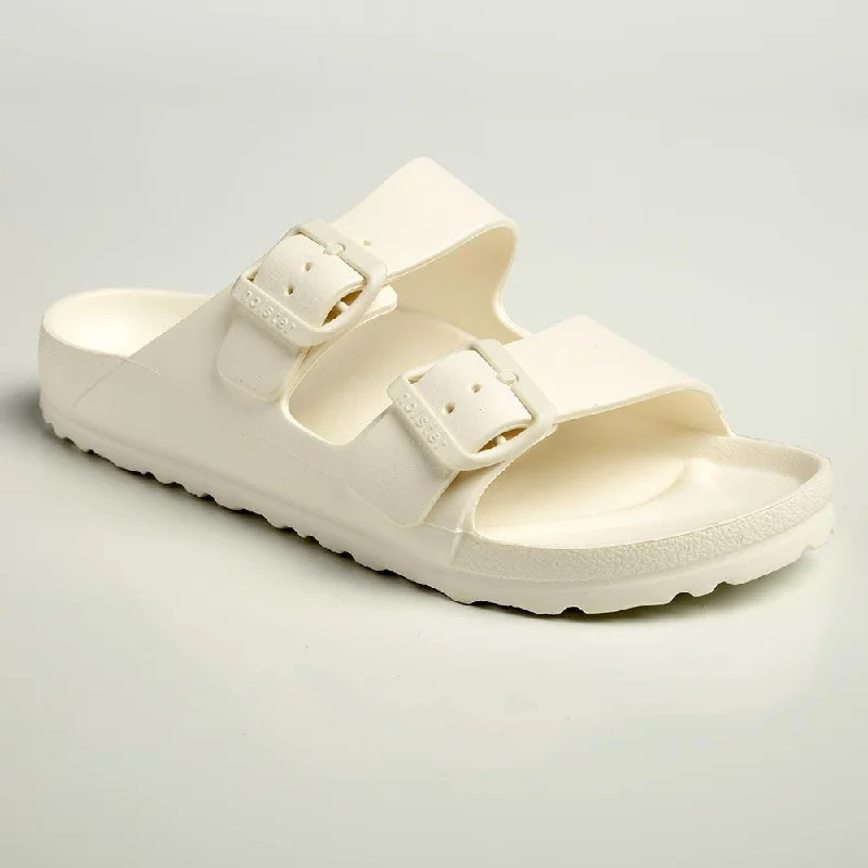 Holster Sundreamer Double Buckle Thong Sandals - White