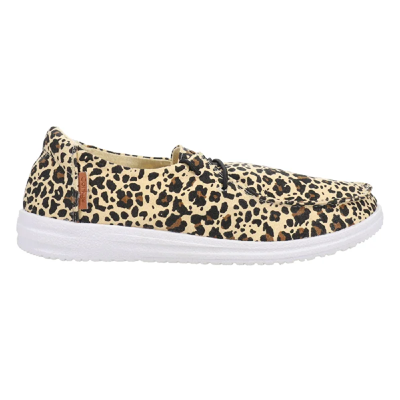 Kayak Leopard Slip On Flats