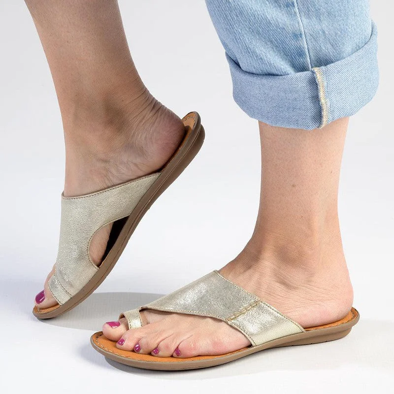 Tsonga Ligoma Toe Loop Leather Sandals - Bark Domus